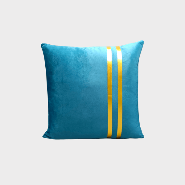 Velvet Double-Line Cushion Cover (Zinc)