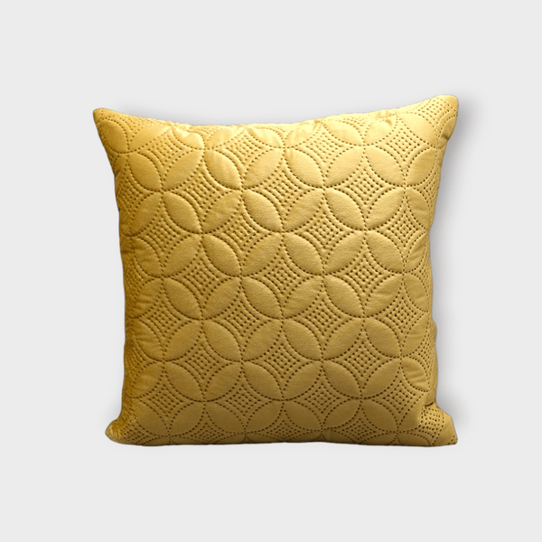 Ultra-Sonic Velvet Cushion Cover (Golden)