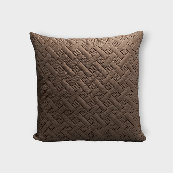 Ultra-Sonic Velvet Cushion Cover (Dark Brown)