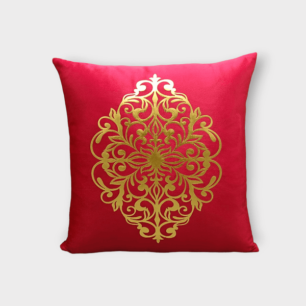 Velvet Motive Cushion Cover(Red)