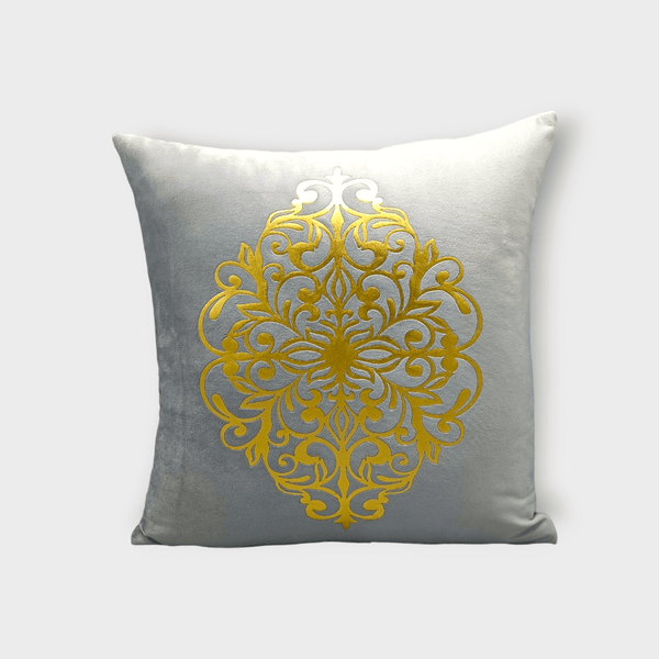 Velvet Motive Cushion Cover(Grey)